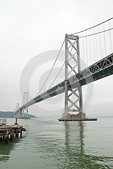 Suspension Oakland Bay Bridge in San Francisco