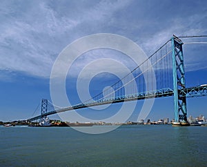 Suspention bridge in Windsor, Ontario