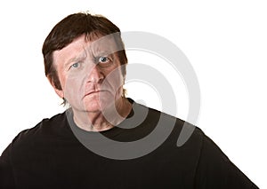 Suspicious Mature Man