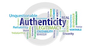 Authenticity Word Cloud