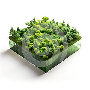 Sustainable Architecture: 3d Forest In A Box - Detailed, Clean Design