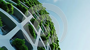 Sustainable architecture carbonnegative building