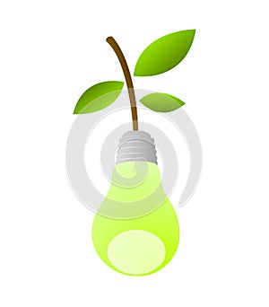 Sustainable clean energy symbol