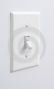 Sustainable clean green energy light switch turned off