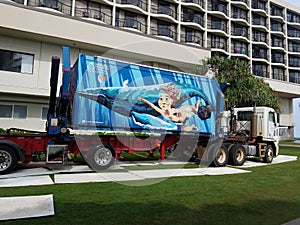 Sustainable Coastlines Hawaii Education Station loaded onto truck bed