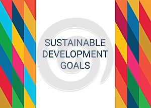 Sustainable Development Goals. Vector Illustration