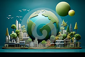 Sustainable Earth Concept with Green Cities