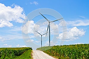 Sustainable energy with wind turbines