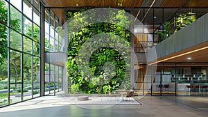 Sustainable and Nature-Friendly Office Space with ESG Standards and Worker Wellness Care