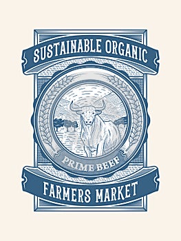 Sustainable organic beef farming packaging design 2