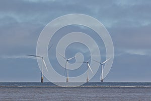 Sustainable resource clean energy production. Offshore wind farm