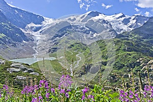 Susten Pass, Natural landscape in Alps, Switzerland, Europe