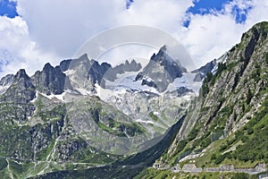 Susten Pass, Road Through Alps, Switzerland, Europe