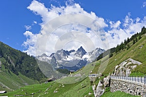 Susten Pass, Road Through Alps, Switzerland, Europe