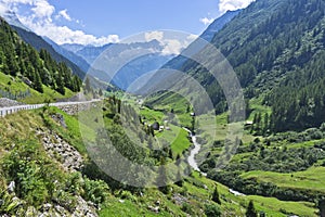 Susten Pass, Road Through Alps, Switzerland, Europe