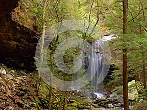 Suter Falls on the Cumberland Plateau in Tennessee photo