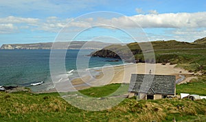 Sutherland beach on the North Coast 500, Scotland 