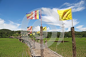 The Sutongpae bridge at Mueang Mae Hong Son.