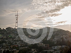 Sutro tower overlooking San Francisco