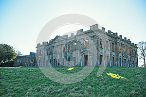 Sutton Scarsdale Hall, Georgian ruin in chesterfield, Derbyshire, England