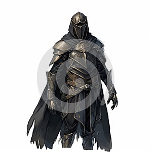 Suture Guard In Clean Black Armor And Helmet Artwork