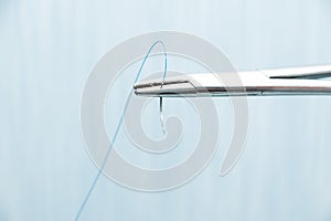 Suture thread. Nylon surgical thread