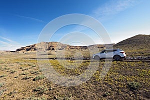 SUV in Desert