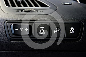 SUV offroad control buttons