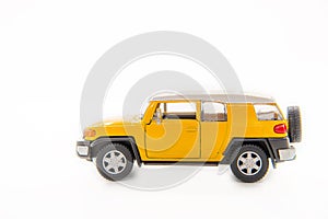 Suv yellow toy car toyota landcruiser