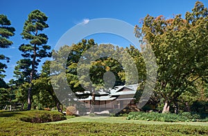 Suwa no Chaya teahouse on the Tokyo Imperial Palace ground. Tokyo. Japan