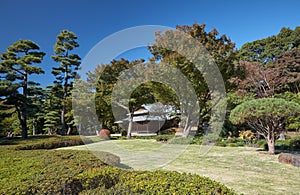 Suwa no Chaya teahouse on the Tokyo Imperial Palace ground. Tokyo. Japan