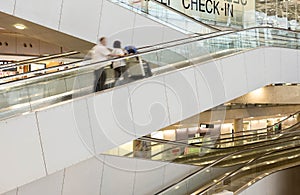 Suwannaphum modern design escalator in the airport