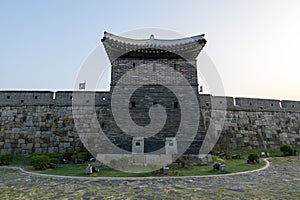 Suwon hwaseong fortress wall