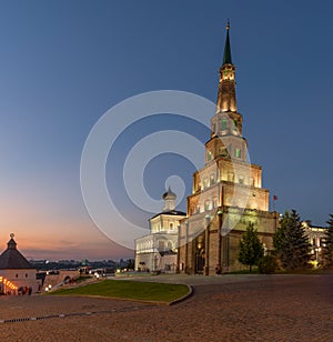 Suyumbike tower. Kazan city, Russia