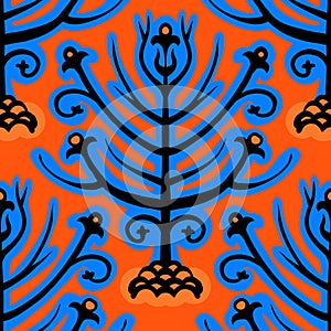 Suzani, ethnic pattern with Kazakh motifs