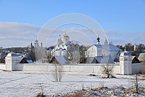 Suzdal, Russia, Pokrovsky monastery in winter