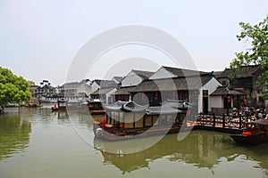 Suzhou canal and old town. Travel in Suzhou City, China in 2009