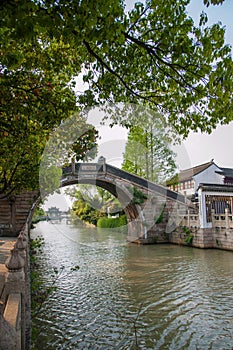 Suzhou Hanshan Temple Garden Village Bridge