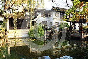 SuZhou liuyuan garden at autumn