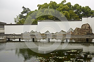 Suzhou Museum and reflection photo
