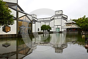 Suzhou Museum night scene, Jiangsu, China