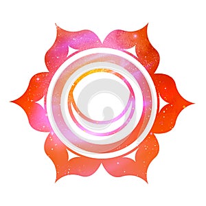 Svadhisthana chakra with outer space