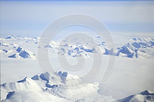 Svalbard Arctic Landscape Aerial