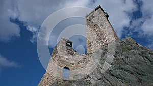 Svan Tower fortress against blue sky