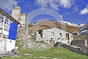 Svanetia region and old houses