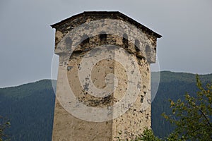 Svans Tower at Mestia, Svaneti, Georgia