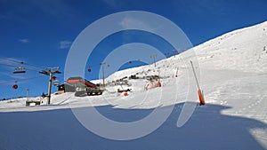 Are Svartberget sk lifts area in Jamtland, Sweden in winter