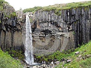 Svartifoss waterfall, Skaftafell National Park, Iceland