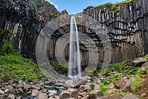 Svartifoss Waterfall, Skaftafell national park, Iceland