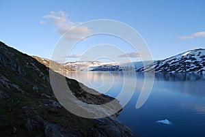 Svartisen Glacier Dam photo